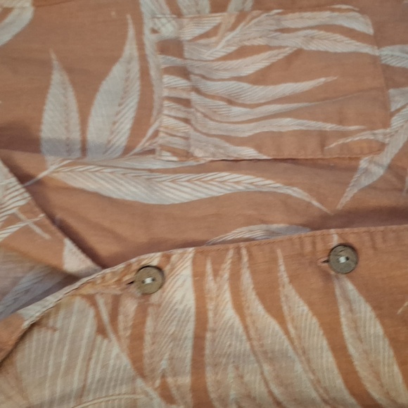 Tahari Peach and White Leaf Print Sleepwear Set - Picture 5 of 11